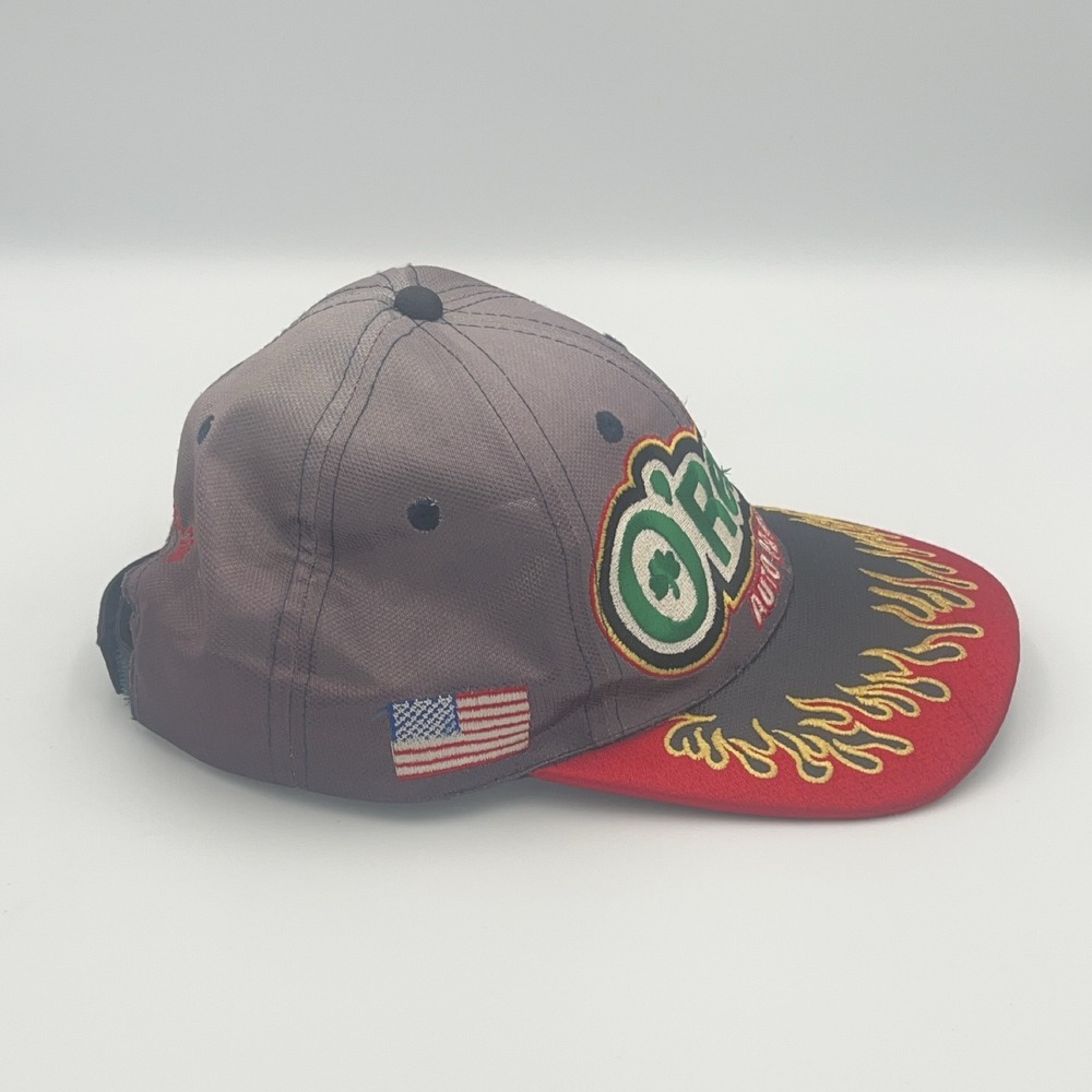 O'Reilly Auto Parts Racing Baseball Cap Adjustable Embroidered Flames American - Picture 5 of 7